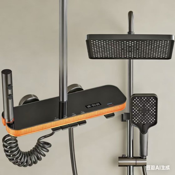 N520R GRAY SHOWER SET